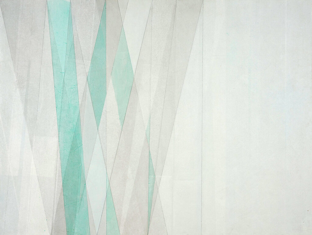 Aquarell und Lack auf Hartfaser, 100 x 150 cm, 2018