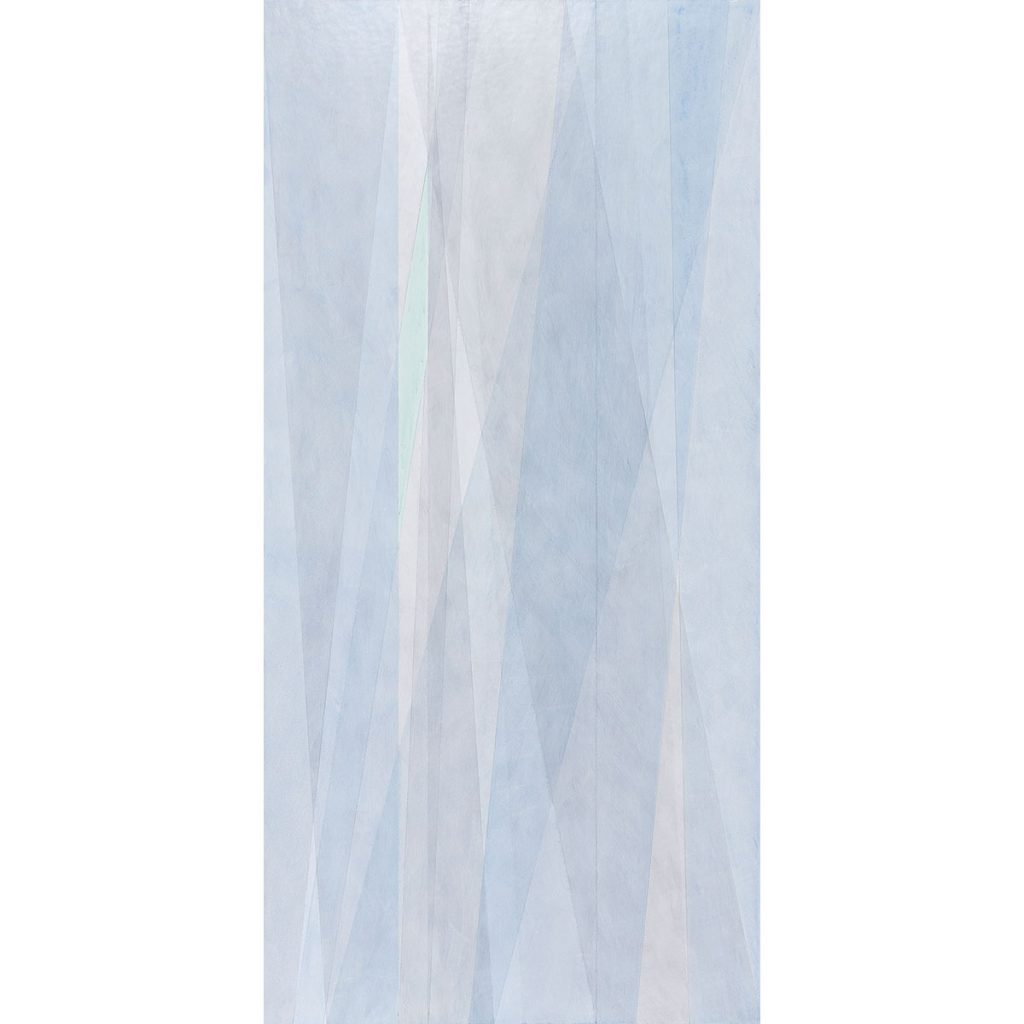 2012 Aquarell und Lack auf Hartfaser, 176 x 85 cm